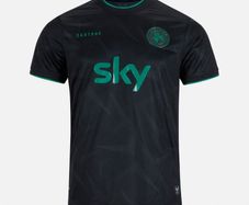 Irish stealth black rare soccer jersey