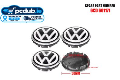 4pcs 56mm VW Volkswagen Centre Cap  6CD 601171