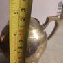 SMALL BRASS TEA Pot Antique Tea Kettle Handle Brass Made Wooden Teapot Lid Hand Handmade Image 3