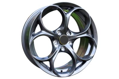 17" Giulia Type black Alloys Alfa Romeo, Fiat, Opel, Saab 5x110