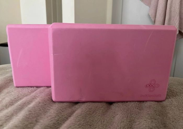 Overmont Yoga Blocks  Pink
