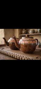 vintage teapots x 2