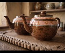 vintage teapots x 2