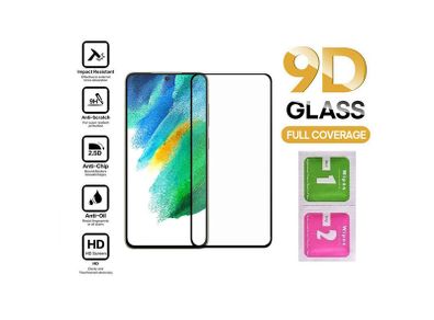 For Samsung Galaxy S21 FE 5G Tempered Glass 9D Curved Protector Full Coverage - FHT24SMTG