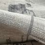 3.2 metres of 61 inch width vintage script linen in greige Image 4