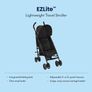 EZLite, ultimate easy-to-use lightweight stroller at only 6.6kg for on-the-go families. Suitable from birth to approx. 3 years (15kg), Midnight fashion, Black Image 2