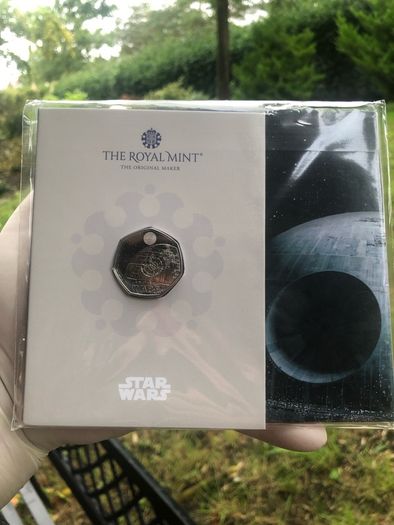 Royal Mint Limited Edition 2024 BU Star Wars 50p In Sealed Folder.