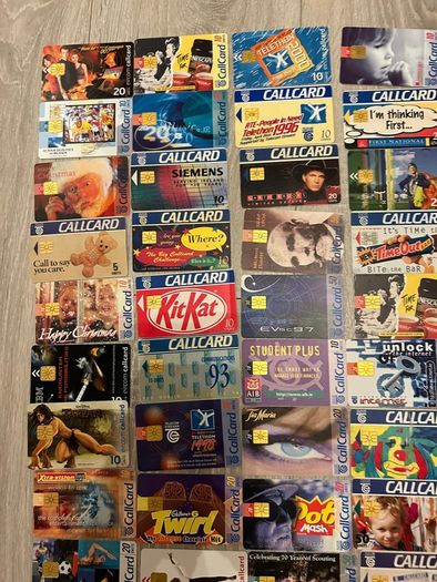 Call cards Irish all me doubles at 1 euro each