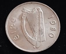 Ireland - 1980 - ERROR - 10 Pence - Salmon - AU - KM.23 - [2208]