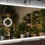LED Bathroom Mirror Bluetooth Speakers Wi-Fi Weather Station Makeup Cosmetic Dual LED Adjustable Brightness 130x80cm Image 3