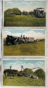 Vintage Canadian postcards x 10 - Canada Steam Power Threshers x 3, + 6 others