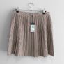 New Primark Pleated Houndstooth Check Mini Skirt Image 3