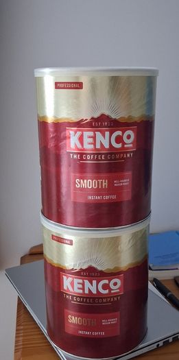 Kenco instant coffee drums
