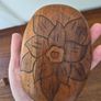 Vintage Solid Wood Hand Carved Turtle Tortoise Jewelry Trinket Dish Box Image 6