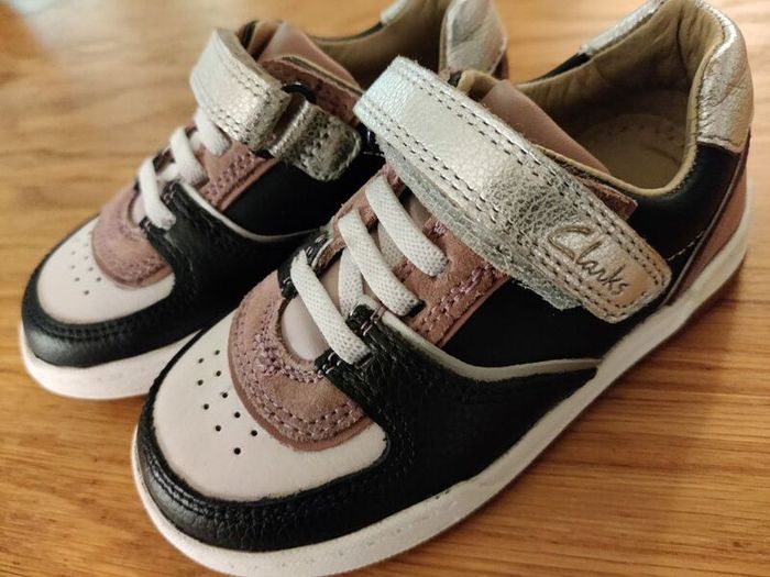 Clarks Fawn Craft Toddler Pink/Navy