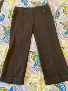 Women's Brown crop trousers, size 8