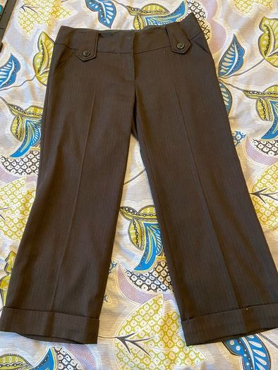Women's Brown crop trousers, size 8