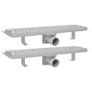 Linear Shower Drain 2 pcs Bubble 530x140 mm Stainless Steel Image 2