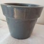 Glazed Terracotta Planter Pot.  Slate grey. Image 5