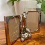 John Lewis Baby silver double photo frame with animal figures Image 2