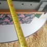unusual gold palm leaf mirror top table Image 10