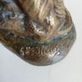 Gaston D'Illier (1876 - 1932) Dog sculpture- Bronze (Signed) Image 4