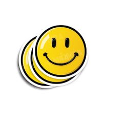 Smiley Face Glossy Stickers 3-Pack