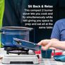 Camping Cook CV Gas Stove, 2-Burner, Camping Stove, Operation with Gas Cartridge, Portable Gas Stove with 3600 W, Cartridge Stove with 2 Infinitely Adjustable Hotplates Image 6
