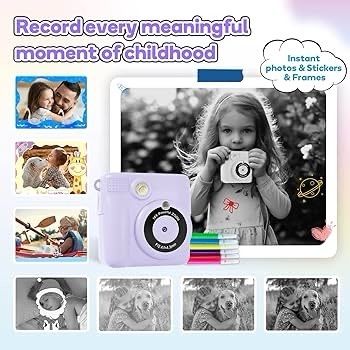 NEW SALE | Kids Instant Print Camera Toy for 3-14 Year Old, 1080P HD Kids Digital Camera with Photo Paper Birthday Gifts