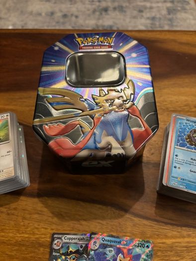 Paldean Fates/Scarlet & Violet Base Set Pokemon TCG Bundle C/W Slashing Legends Promotional Tin
