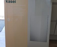 Unused (Mint) Brushed Stainless Steel (B&Q) 80cm x 60cm Kitchen Splashback
