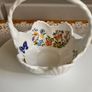 Aynsley Shell Cottage Garden Fine Bone China Basket Dish Image 2