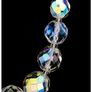 Vintage Aurora Borealis Crystal Bead Necklace Art Deco Bridal Jewellery Image 6