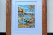 Framed original acrylic painting