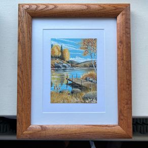 Framed original acrylic painting