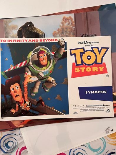 Toy Story Original Cinema Banner and Lobby Photos. Very Big. Rectangular