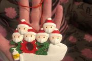 Personalised resin Covid christmas decoration
