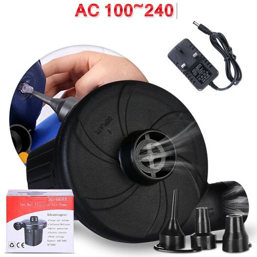 Electric Air Pump Inflator for Inflatables Camping Bed Mattress Swimming Pool