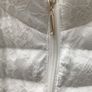 B, Style White Lace Puffer Jacket Size 10 Image 2