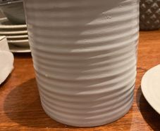 Sophie Conran for Portmeirion White Medium Storage Jar and matching 20 cm plate
