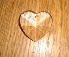 Feng Shui Hanging Heart Shaped Crystal for Sale