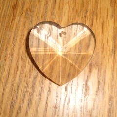 Feng Shui Hanging Heart Shaped Crystal for Sale