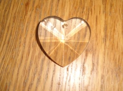 Feng Shui Hanging Heart Shaped Crystal for Sale