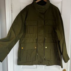 H&M funnel neck grew. oversized utility jackets