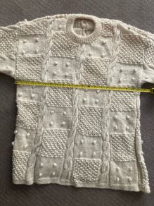 Aran Sweater-Handmade- 100% Wool