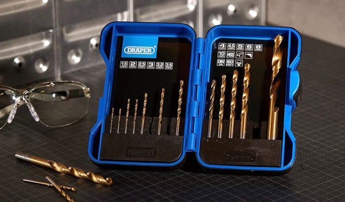 Titanium Nitride Coated HSS Drill Bit Set, 1.5mm - 10mm, 15 Pcs (FREE POSTAGE)