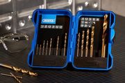 Titanium Nitride Coated HSS Drill Bit Set, 1.5mm - 10mm, 15 Pcs (FREE POSTAGE)