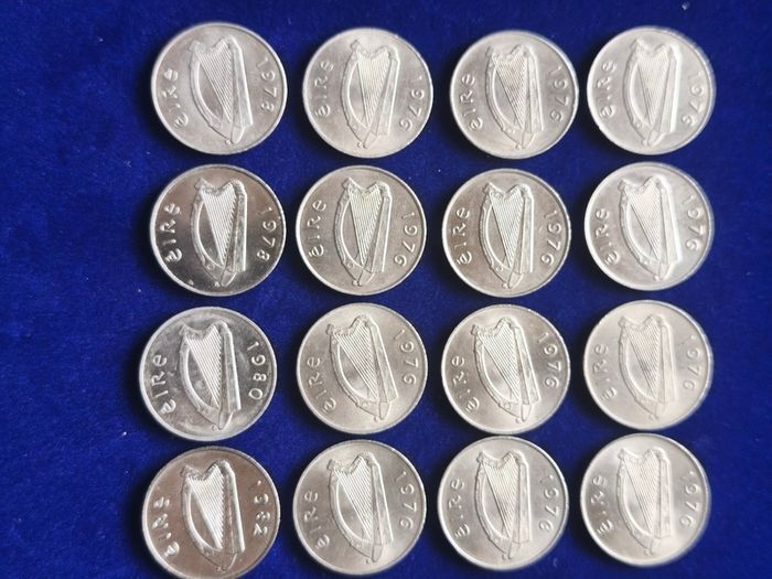 Irish 10 Pence Coins