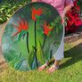 Large Bird Of Paradise Acrylic Painting Image 3