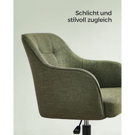 Office Chair Swivel Desk Chair padded  Height Adjustable 110kg Load Capacity Breathable Fabric Study
